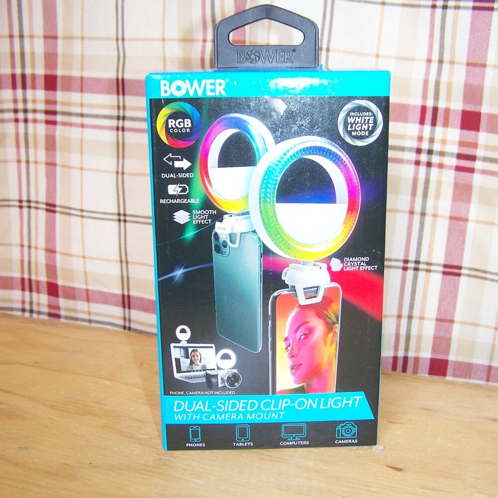 Bower NWB Dual-Sided Clip-On Light with Camera Mount